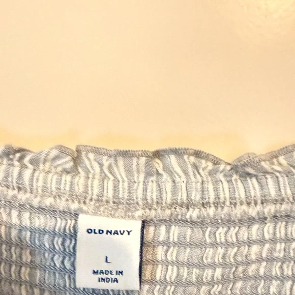 Old Navy Light Blue Striped Maxi Dress - Picture 2 of 4